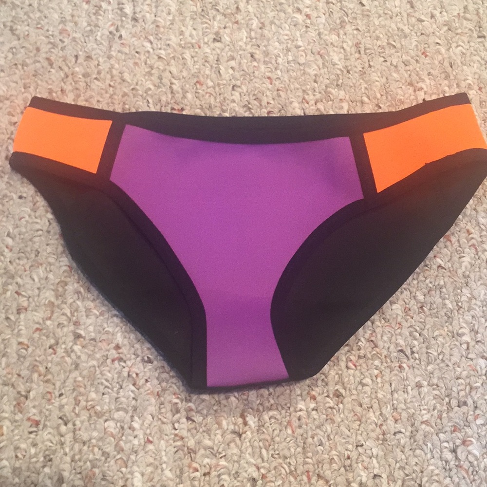 Triangle Like Color Block Bikini Bottom